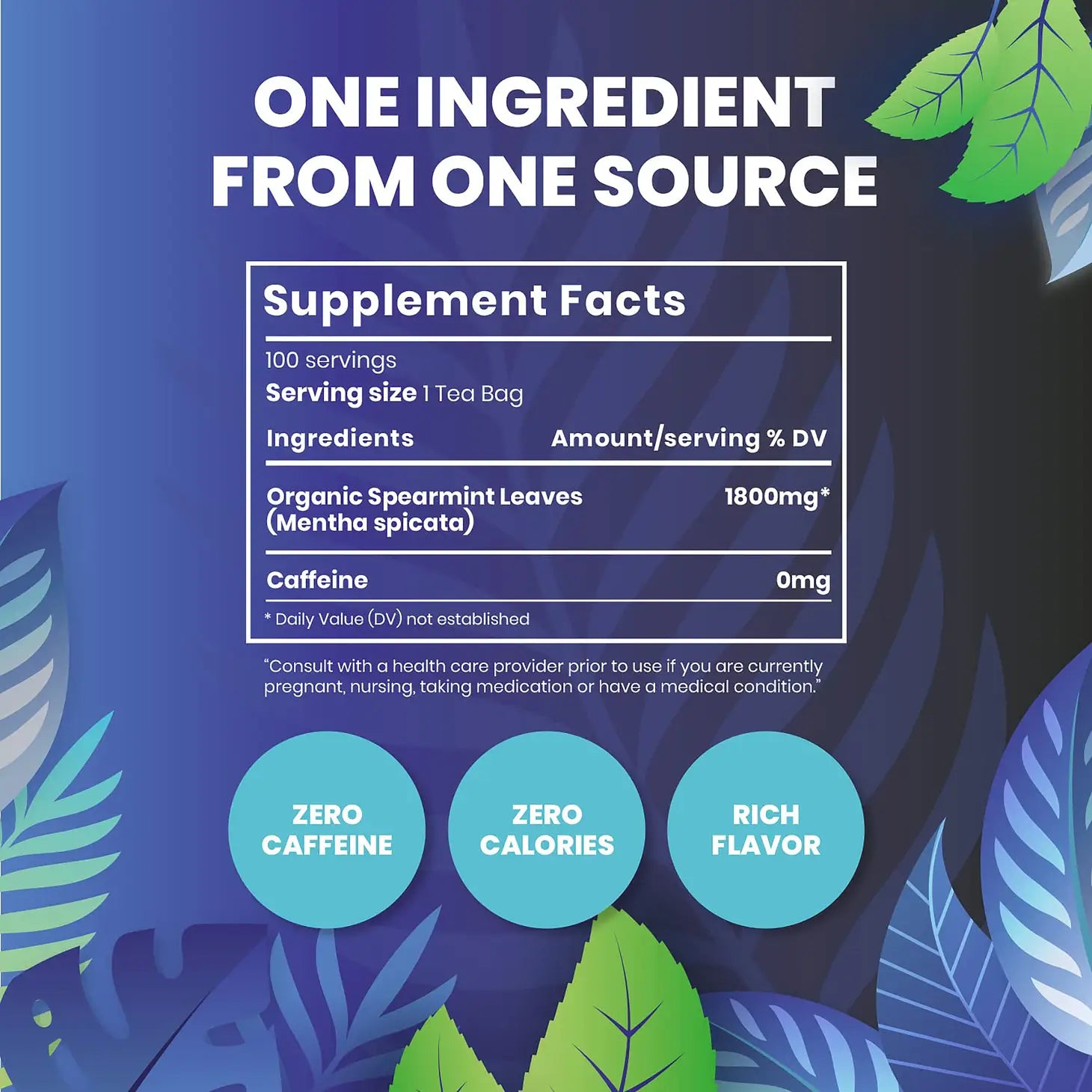 Spearmint Herbal Tea | Organic Herbal Tea From Single Origin